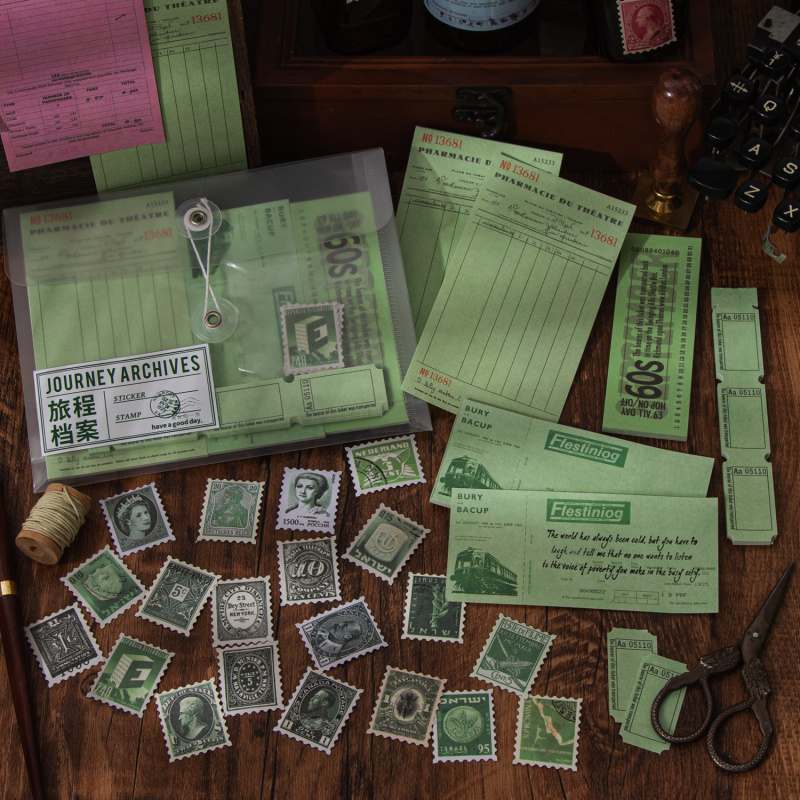 Vintage Junk Journal Scrapbooking Paper - Lot de 140 pièces de matériel