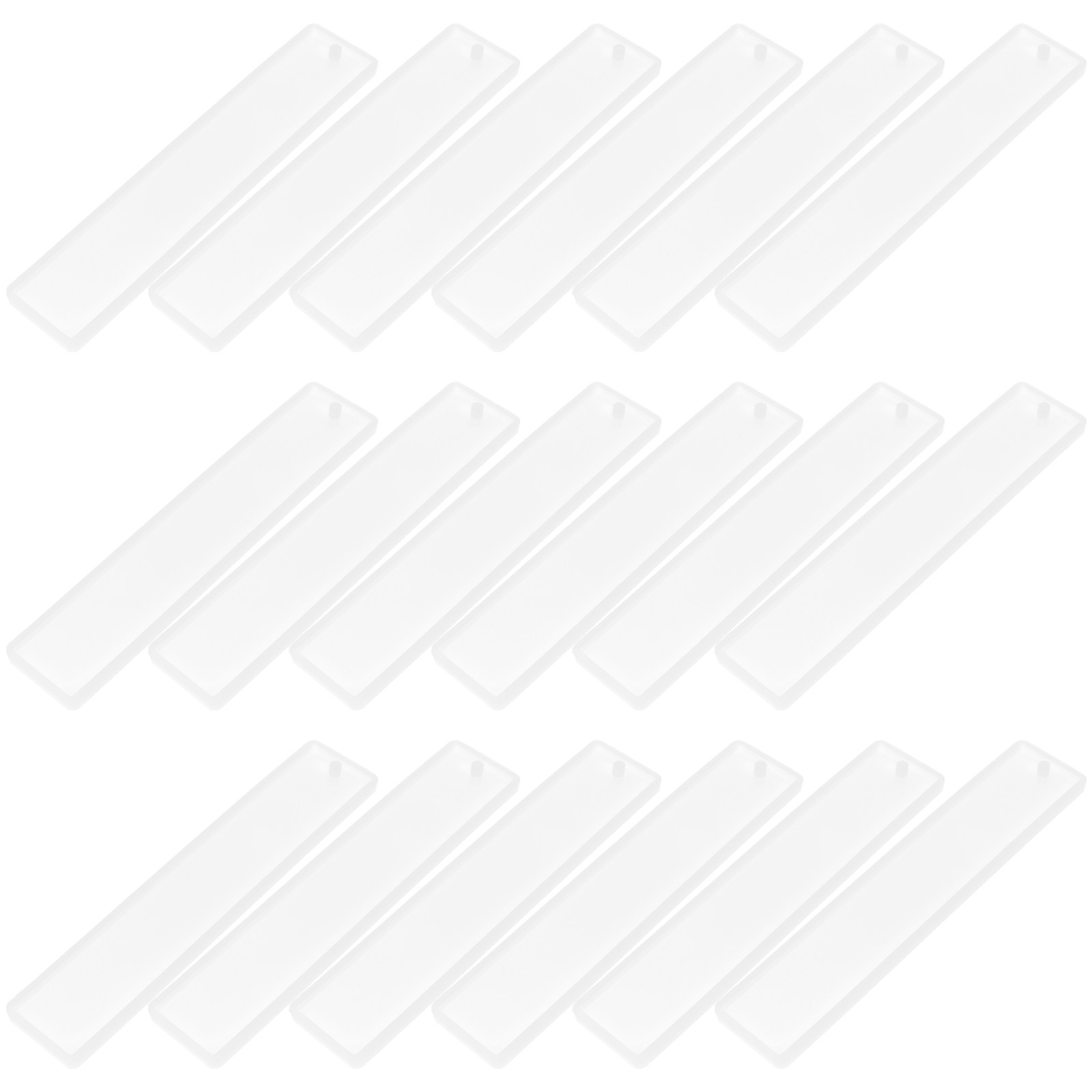 Silicone Epoxy Resin Molds Set - 20 moules en silicone rectangulaires pour