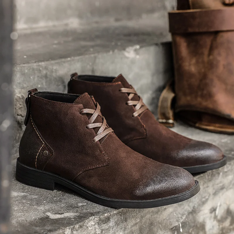 Craft Tools - Bottines en daim de vache faites