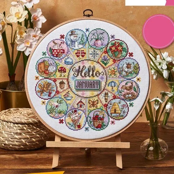 Cross Stitch Stamped Kits Beginners - [CC4270 - Bonne Année] Kit de