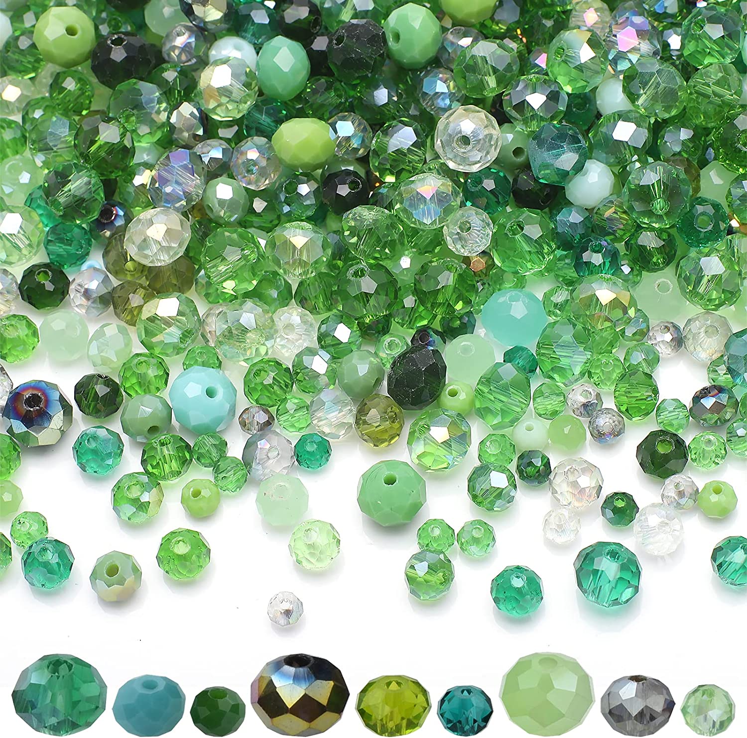Glass Seed Beads 2Mm Jewelry Making - Rondelle en verre à facettes AB