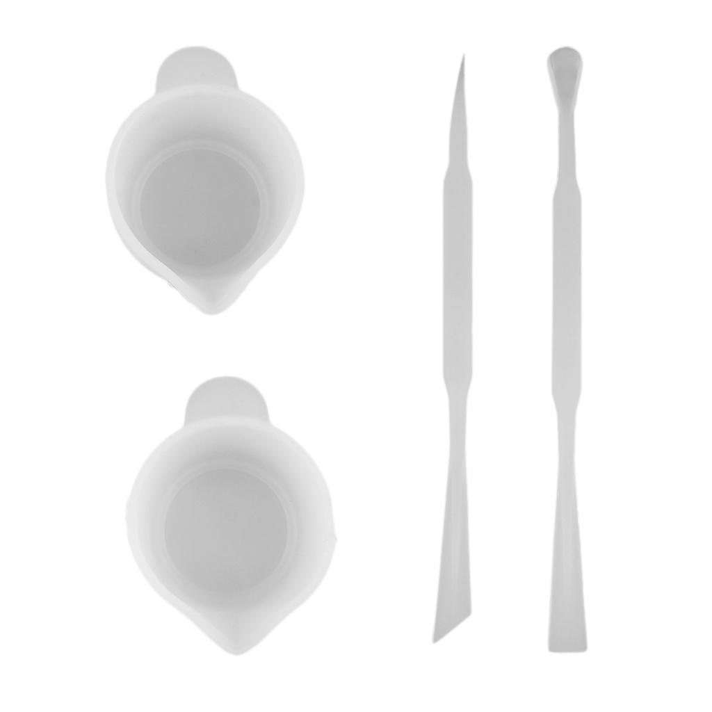 Silicone Epoxy Resin Molds Set - Gobelets de mélange de résine avec