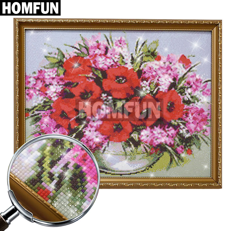 HOMFUN plein carré/rond perceu - 5D Diamond Painting Kit Full Drill avis et prix