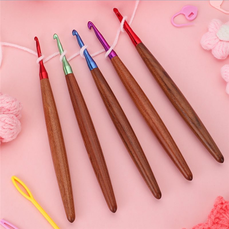 Ensemble de crochets à crochet - Wooden Crochet Hooks Ergonomic Handle avis et prix