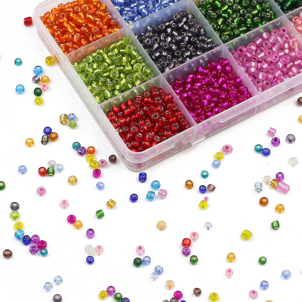 Kit de perles de verre transpa - Glass Seed Beads 2Mm Jewelry Making avis et prix