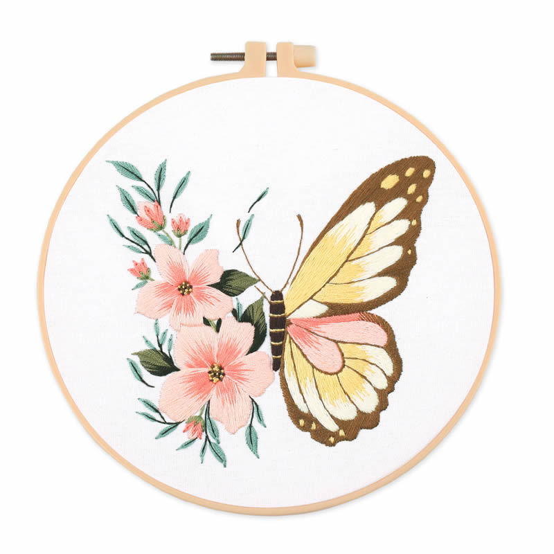 1 kit de broderie papillon 20x - Embroidery avis et prix
