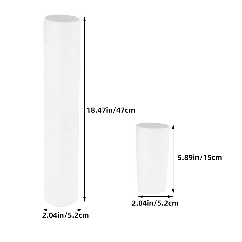 9 cylindres en mousse blanche, - Painting Supplies avis et prix