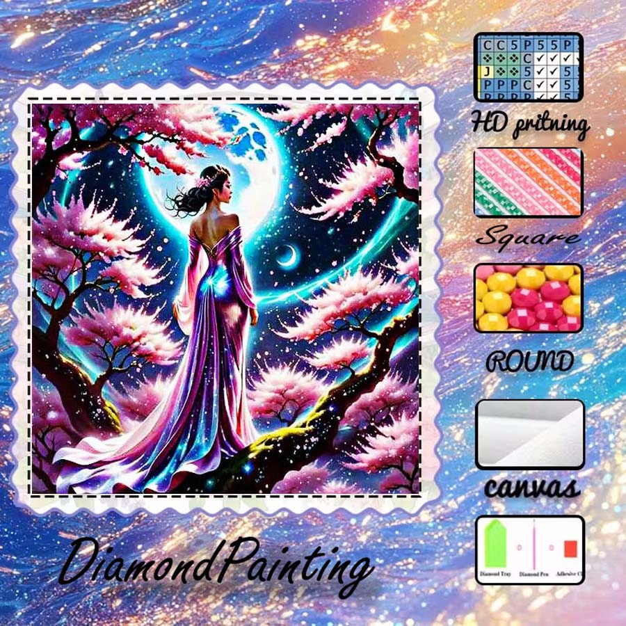 1 pièce de tissu floqué 5D DIY - 5D Diamond Painting Kit Full Drill avis et prix