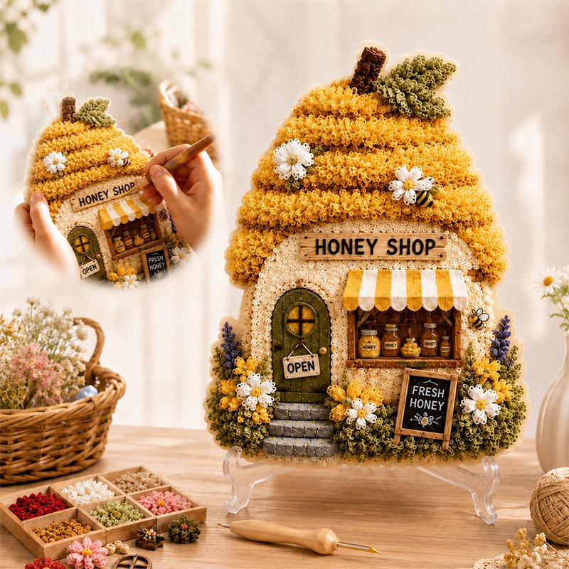 Kit DIY Poke Art Maison Champi - Craft Tools avis et prix