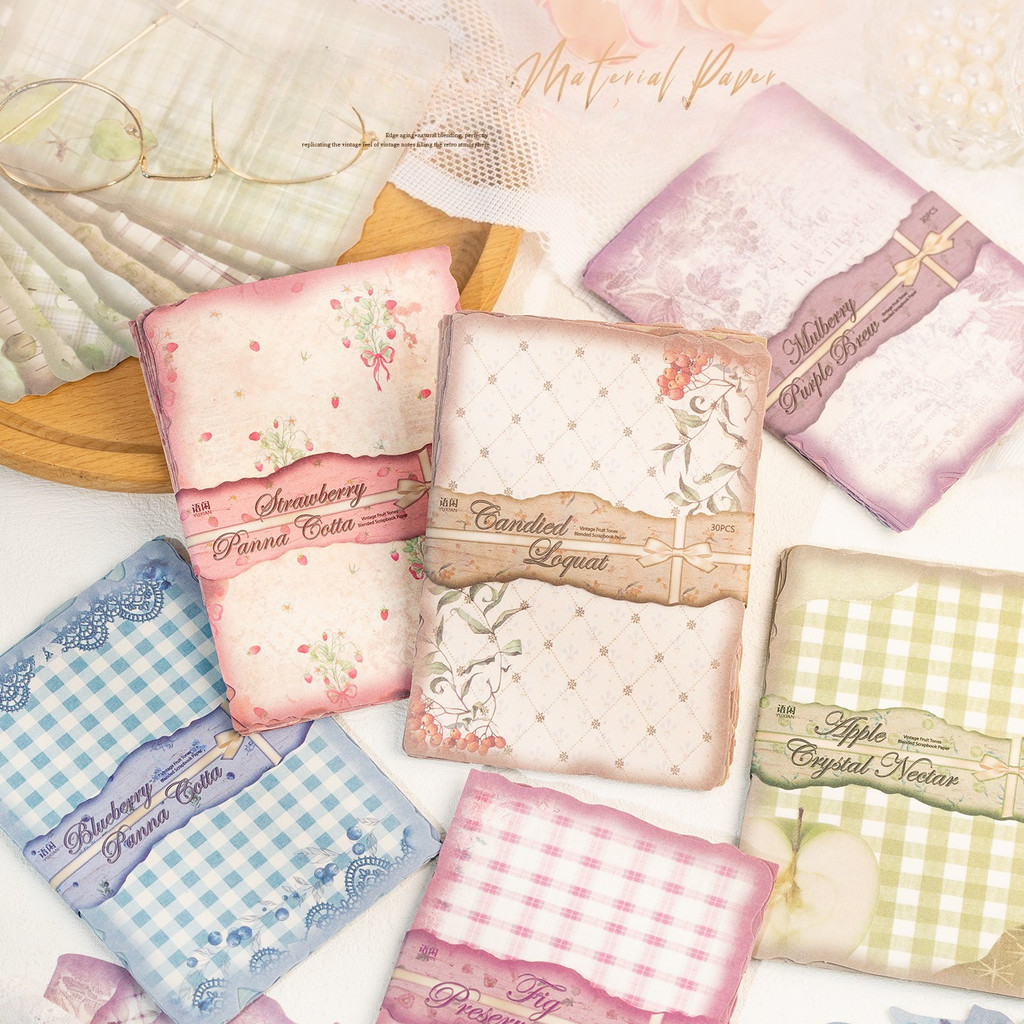30 feuilles de papier vintage  - Vintage Junk Journal Scrapbooking Paper avis et prix
