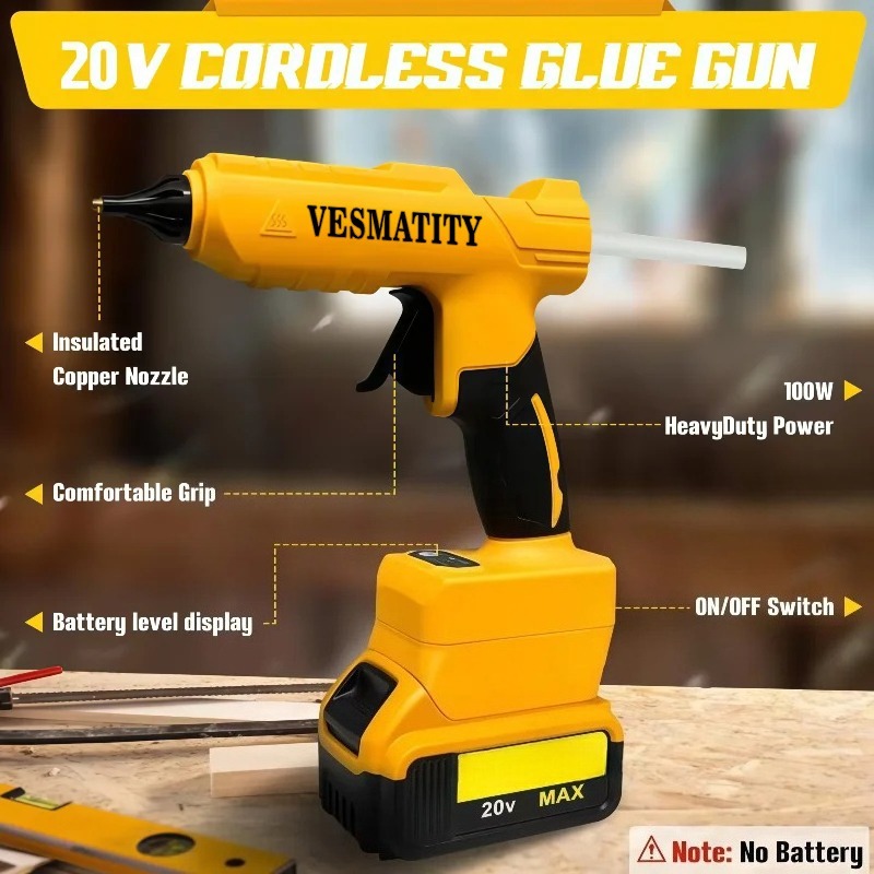 Pistolet à colle chaude VESMAT - Hot Melt Glue Gun Cordless avis et prix