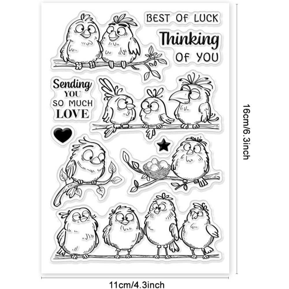 Timbres transparents en Silico - Clear Silicone Stamps For Card Making avis et prix