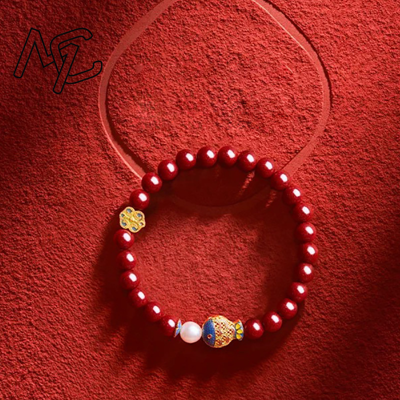 Bracelet carpe bleue cinabre v - Beading avis et prix