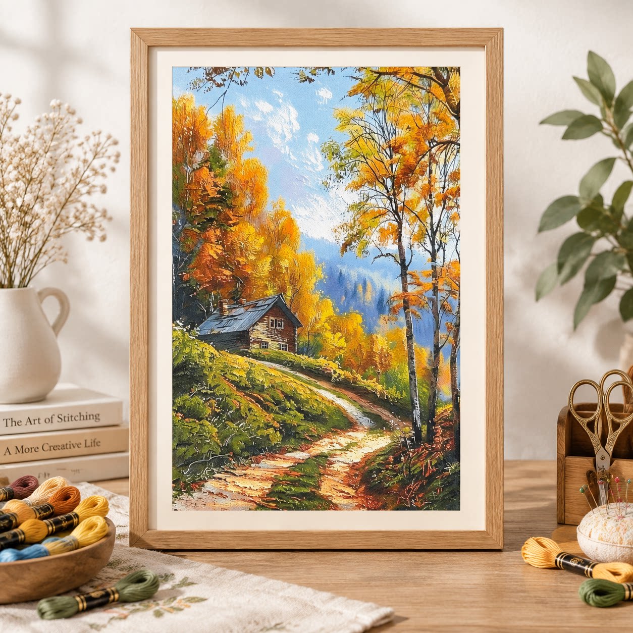 [ZZ9250 – Cabane de forêt d’au - Cross Stitch Stamped Kits Beginners avis et prix