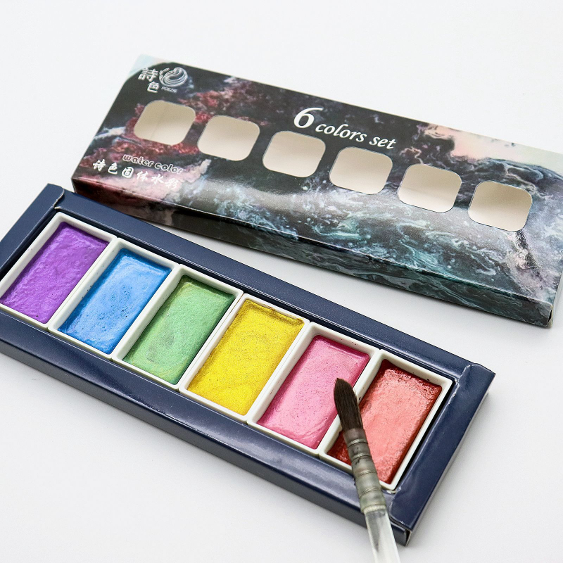Ensemble solide de pigments d' - Watercolor Paint Set Solid Pigment avis et prix